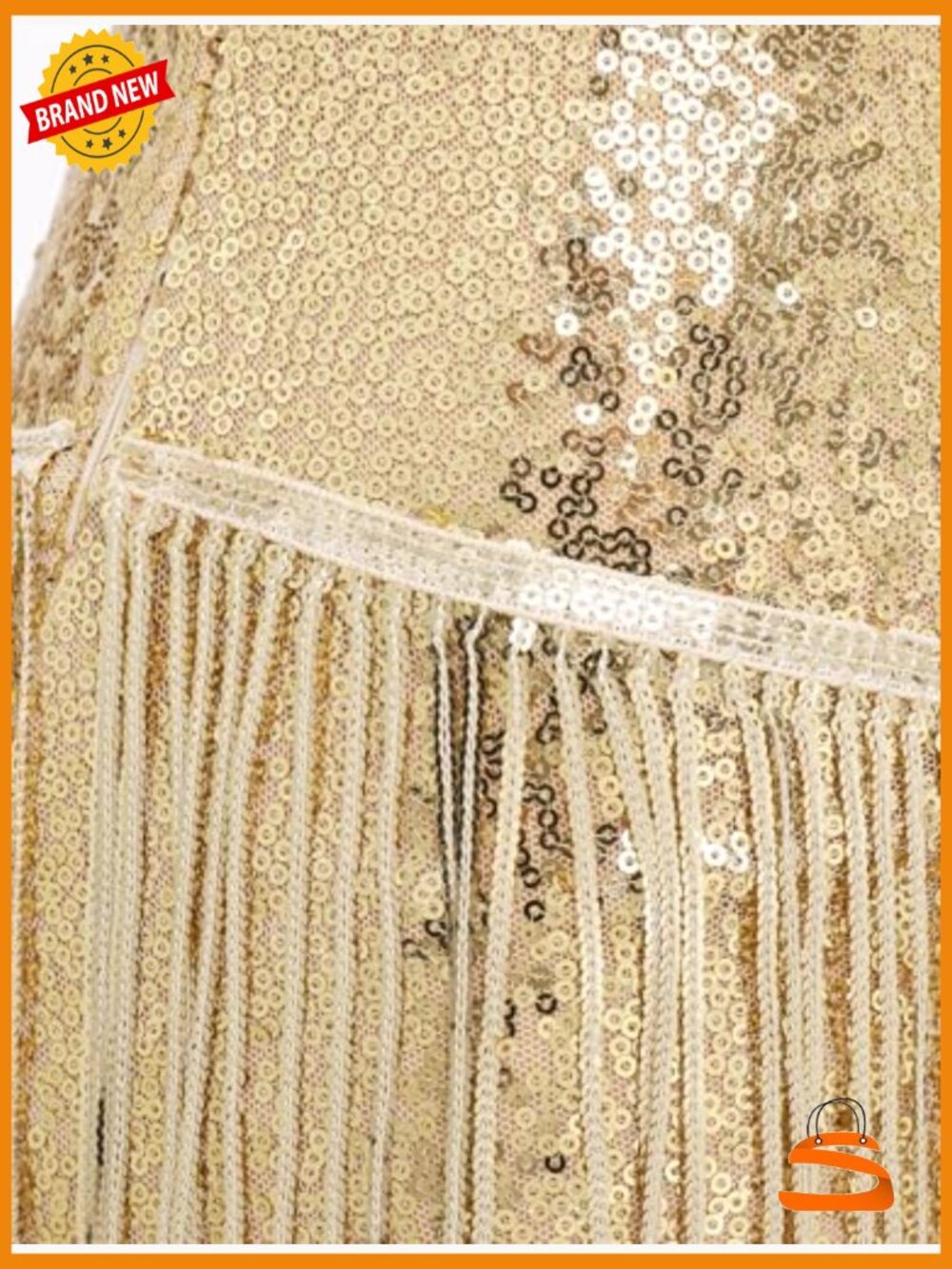 Sequin Fringe Romper Bodysuit for Women Latin Jazz Dance Leotard Rave Outfit - Picture 5 of 7